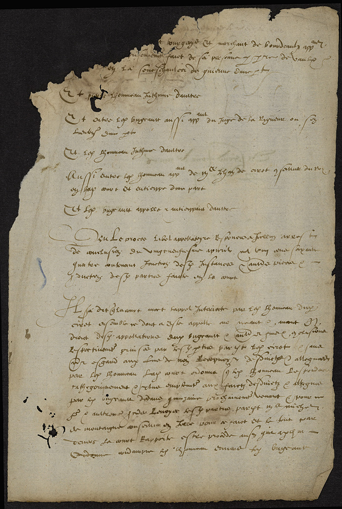 [Arrêt du Parlement de Bordeaux, 2 mars 1564 (1565 n. st.)]